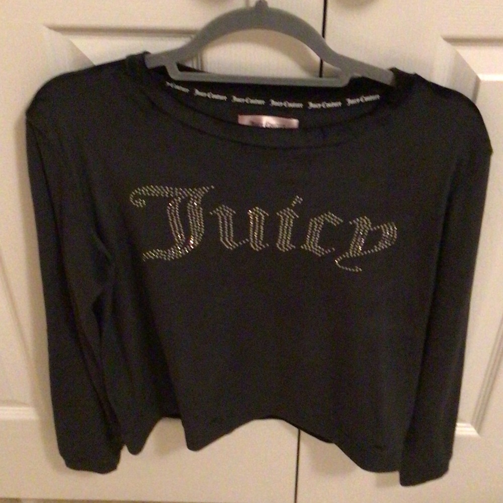 Juicy Couture Black Rhinestone Long Sleeve
